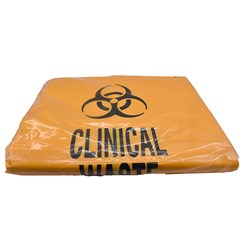 Bio-Hazard Waste Bags Yellow 66 x 51cm Gussetted 27L IW208LD 30UM CTN500
