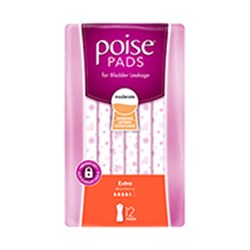 Depend Poise Extra 6 x 12 91862 CTN72