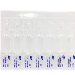 Water for Injection 2ml Plastic BOX200