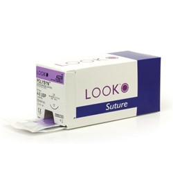 Sutures Look Polysyn PGA 4/0 19mm RC 70cm Undyed BOX12