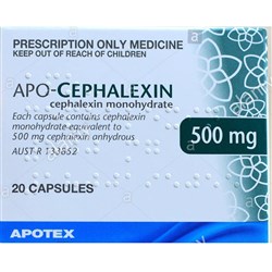 Cephalexin 500mg Cap SM PKT20