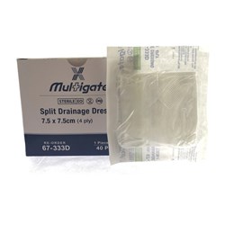 Multigate Split Drainage Dressings Sterile 7.5 x 7.5cm PKT40