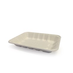 Disposable White Fibre Tray Small 13.5 x 18cm Curas PKT100