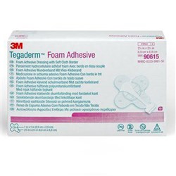 Tegaderm Foam Adhesive Dressing Mini Wrap 6.9 x 6.9cm 90615 BOX10