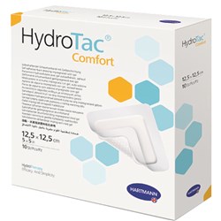 Hydrotac Comfort Border Dressings Sterile 12.5 x 12.5cm BOX10
