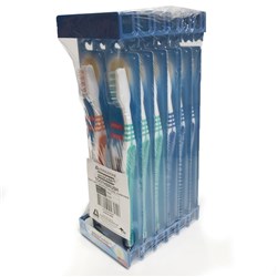 Toothbrush Adult Soft (Mixed Colours) PKT12