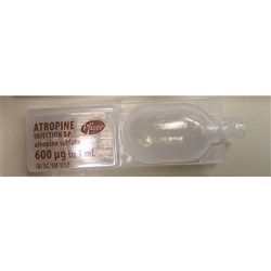 Atropine Injection 600mg 1ml SM BOX10