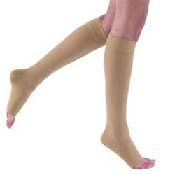 Jobst Relief Knee High Open Toe 15-20mmHg Large Beige Pair