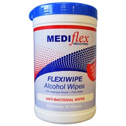 Flexiwipe Alcowipe 42 x 14.5cm Canister PKT75