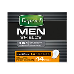 Depend Shields for Men 14 x 6 19069 CTN84