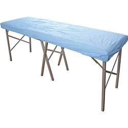Stretcher Sheet Disposable Fitted 187 x 70 x 10cm L/Blue PKT10