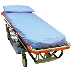 Stretcher Sheet Lge Disposable Fitted 195 x 80 x 16cm L/Blue PKT10