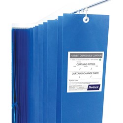 Curtain Disposable Blue 2.5 x 2m Antibact/Fire Retardant CTN15