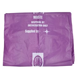 Bio-Hazard Waste Bag Cytotoxic Pur 5 x120cm 30um 120L CTN100