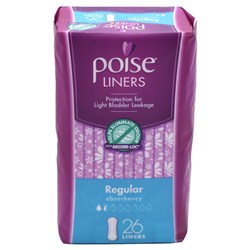 Depend Poise Pantyliners Regular 2691853 CTN6