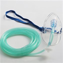 Mask O2 Adult with CO2 Line & Connector (Capnography) BOX30