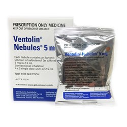 Ventolin Nebules 5mg 20 x 2.5ml SM BOX20