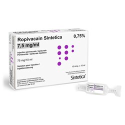 Ropivacaine 7.5mg/ml 10ml Amp SM BOX5