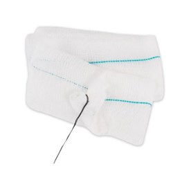 X-Ray Detectable Throat Pack Black Tails 5cm x 1M BOX100