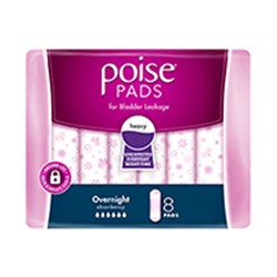 Depend Poise Ultimate Adultcare Overnight 8 x 4 91871 CTN32