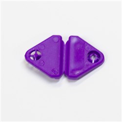 I.D. Band Snap Triangle In-A-Alert Clasp Blank Grape PKT250