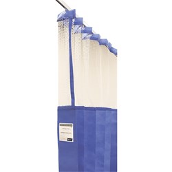 Curtain Dispos Blue 4.5 x 2.3 Antibact/Fire Retard Mesh CTN8