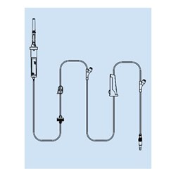 Blood Admin Set Needle Free Port x 2- 250cm Latex Free BOX50