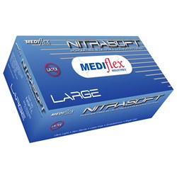 Nitrasoft Nitrile Pwd Free Gloves Large BOX200