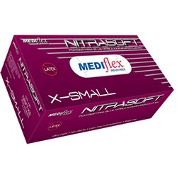 Nitrasoft Nitrile Pwd Free Gloves X-Small BOX200