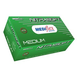 Nitrasoft Nitrile Pwd Free Gloves Medium BOX200