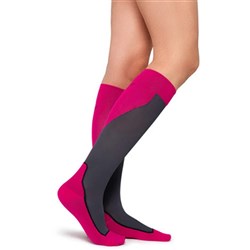 Jobst Sport 15-20 Knee High Pink/Grey Large Pair