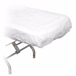 Stretcher Sheet Dispos Fitted White 75cm x 200cm Cello PKT10