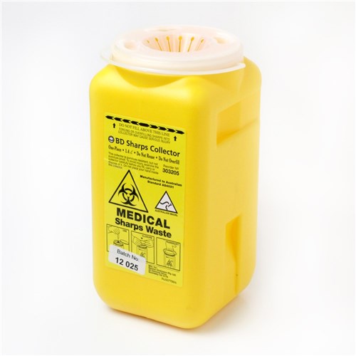 Bio-Hazard Collector B.D. Sharps 1.4 litre One Piece Insulin