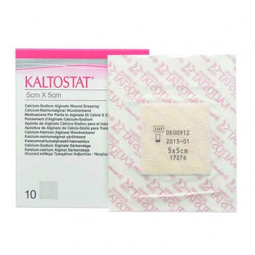 Kaltostat Calcium Alginate Dressings 5cm x 5cm