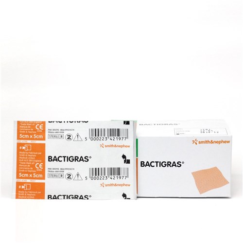 Bactigras Paraffin Dressings 5 x 5cm B50