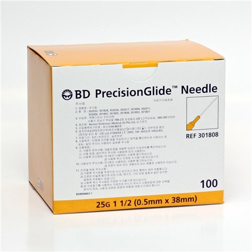 Needles B.D. 25G x 38mm