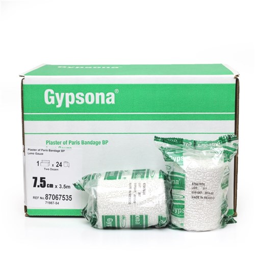 Gypsona Plaster Bandages 7.5cm x 3.5cm - SSS Australia - SSS Australia  Medical Supplies, Equipment & Consumables