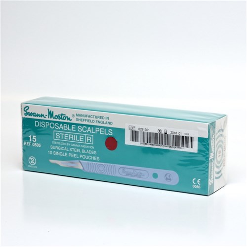 Scalpel Complete Disposable Swann-Morton No.15