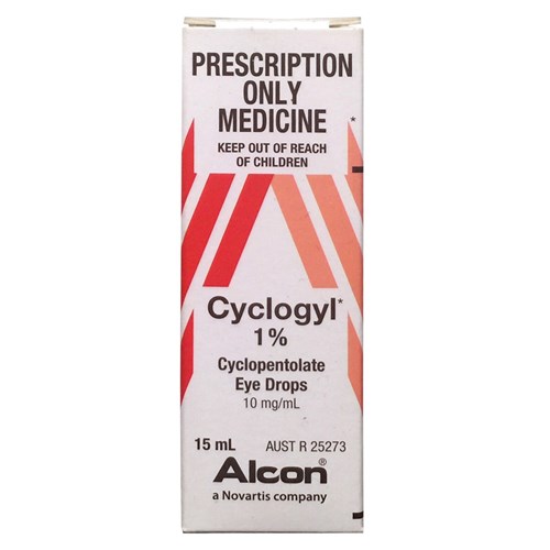 Cyclogyl 1% 15ml SM Cold Chain Lines for NON Metropolitan Deliveries are SHIPPED SEPARATELY