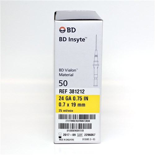 Insyte Cannula B.D. 24G x 19mm (0.75in)