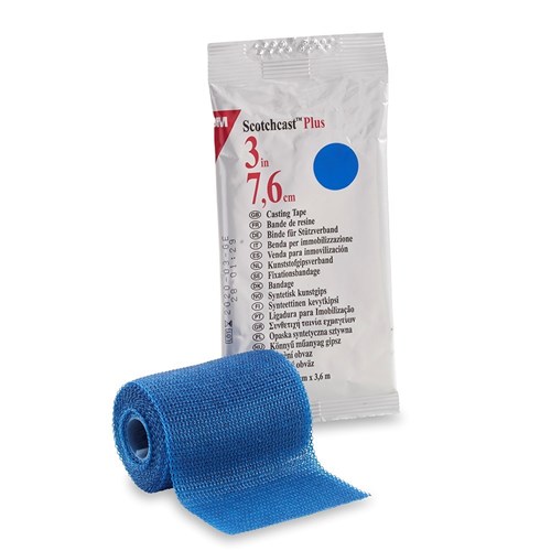 Scotchcast Plus Casting Tape 75mm x 3.6m Blue 82003B