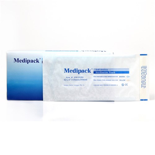 Autoclave Pouches Medipack Self-Seal 135 x 260mm