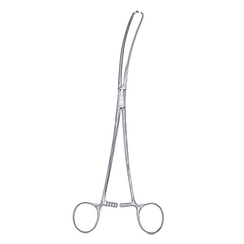 Forceps Tenaculum Vulsellum Teale 25cm Curved KLINI Theatre