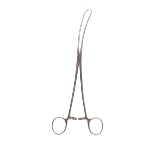 Forceps Tenaculum Vulsellum Teale 25cm Curved KLINI Theatre