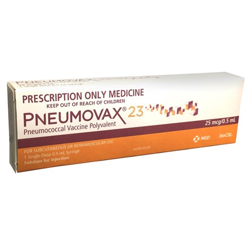 Vaccine Pneumovax 23 Pneumococcal 0.5ml Pfs SM