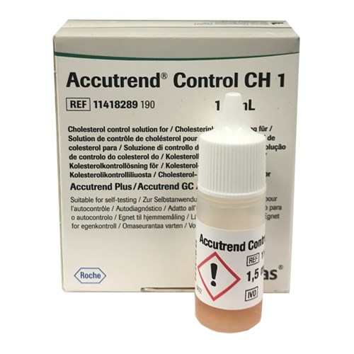 Accutrend Cholesterol 1ControlCold Chain lines for NON Metropolitan Deliveries are SHIPPED SEPARATELY