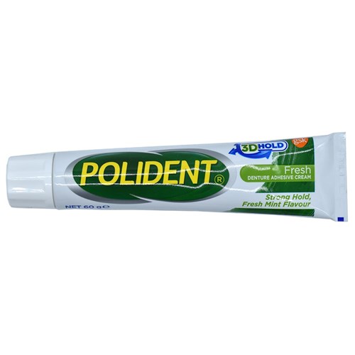 Polident Poligrip Adhesive Cream Fresh Mint 60g