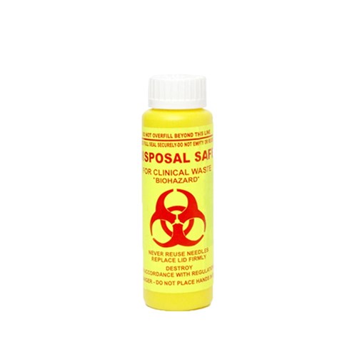 Bio-Hazard Collector Sharps Container Fittube 150ml