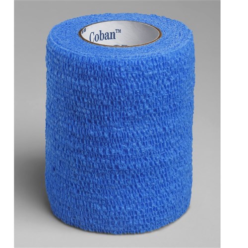 Coban Cohesive Bandages 75mm x 2m Blue 1583B