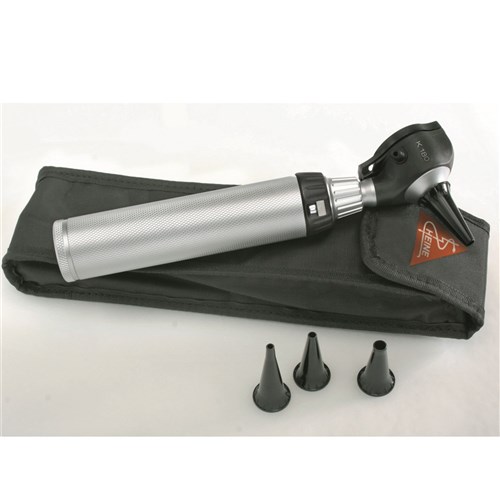 Heine K-180 Otoscope 2.5V with Handle & Tips In Soft Pouch